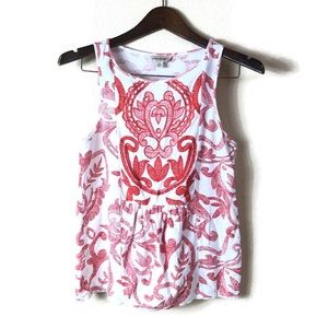 Lucky Brand || Sleeveless Embroidered Summer Top